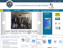 Tablet Screenshot of cocukendokrindiyabet.org